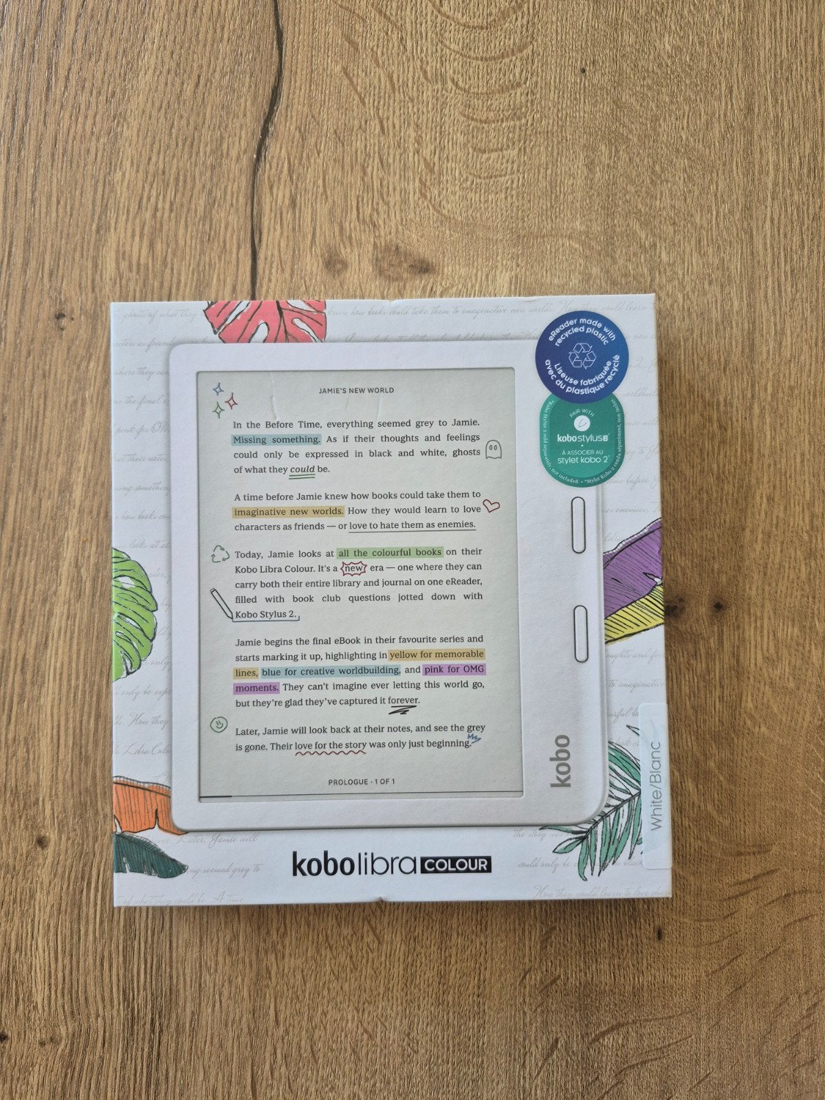 Nieuwe Kobo Libra Colour E-reader - Wit, Ophalen of Verzenden, Nieuw, Kobo, Bluetooth