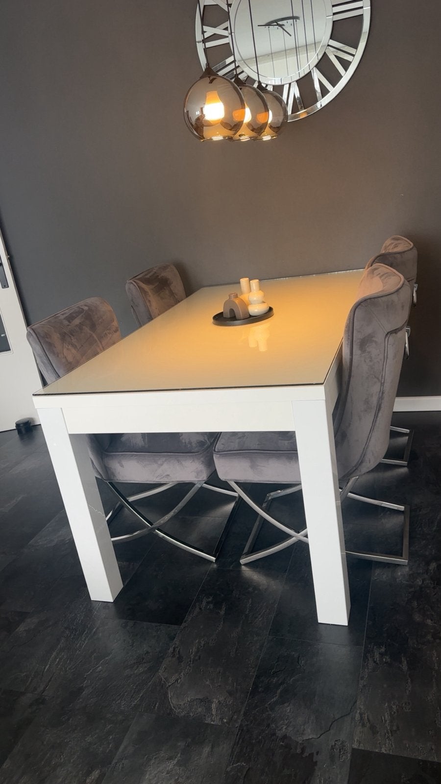 Eettafel set met 4stoelen!, Ophalen, 50 tot 100 cm, Zo goed als nieuw, 150 tot 200 cm
