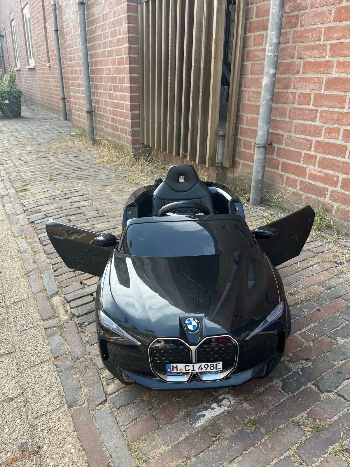 BMW i4 elektrische kinderauto - Zwart, Ophalen, Zo goed als nieuw, Overige typen