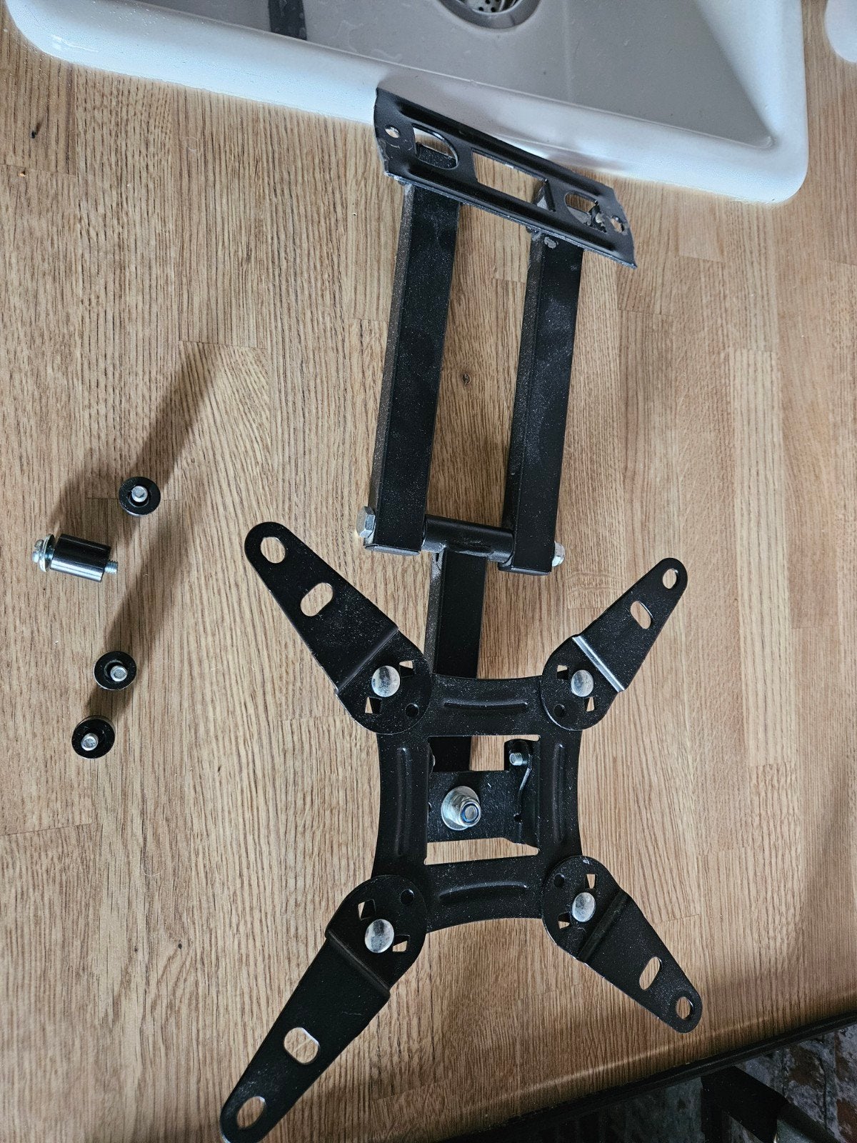 TV Beugel VESA 200x200 Zwart - Kantelbaar en Draaibaar, Ophalen of Verzenden