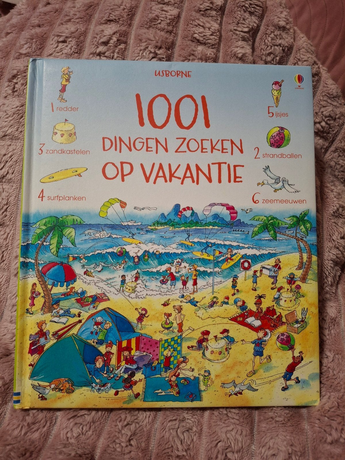 1001 Dingen Zoeken Op Vakantie - Usborne Zoekboek, Ophalen of Verzenden, Zo goed als nieuw, Usborne, Non-fictie