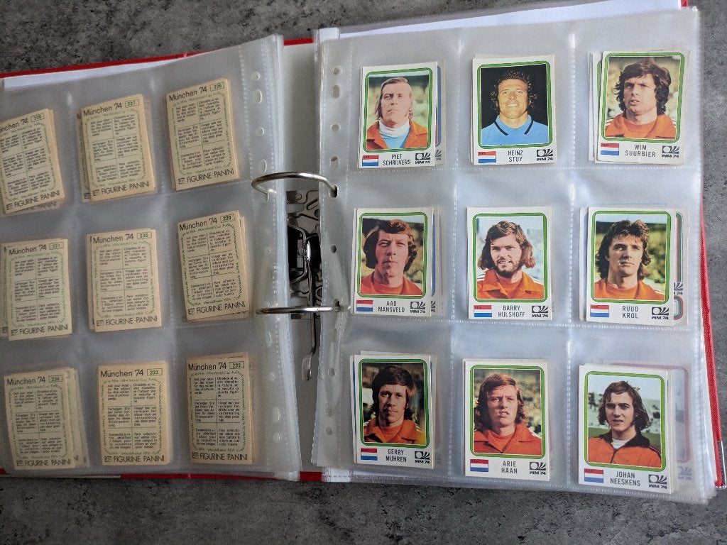 Panini World Cup Munchen 74 voll. SET voetbal stickers 1974, Verzenden, Zo goed als nieuw, Meerdere stickers