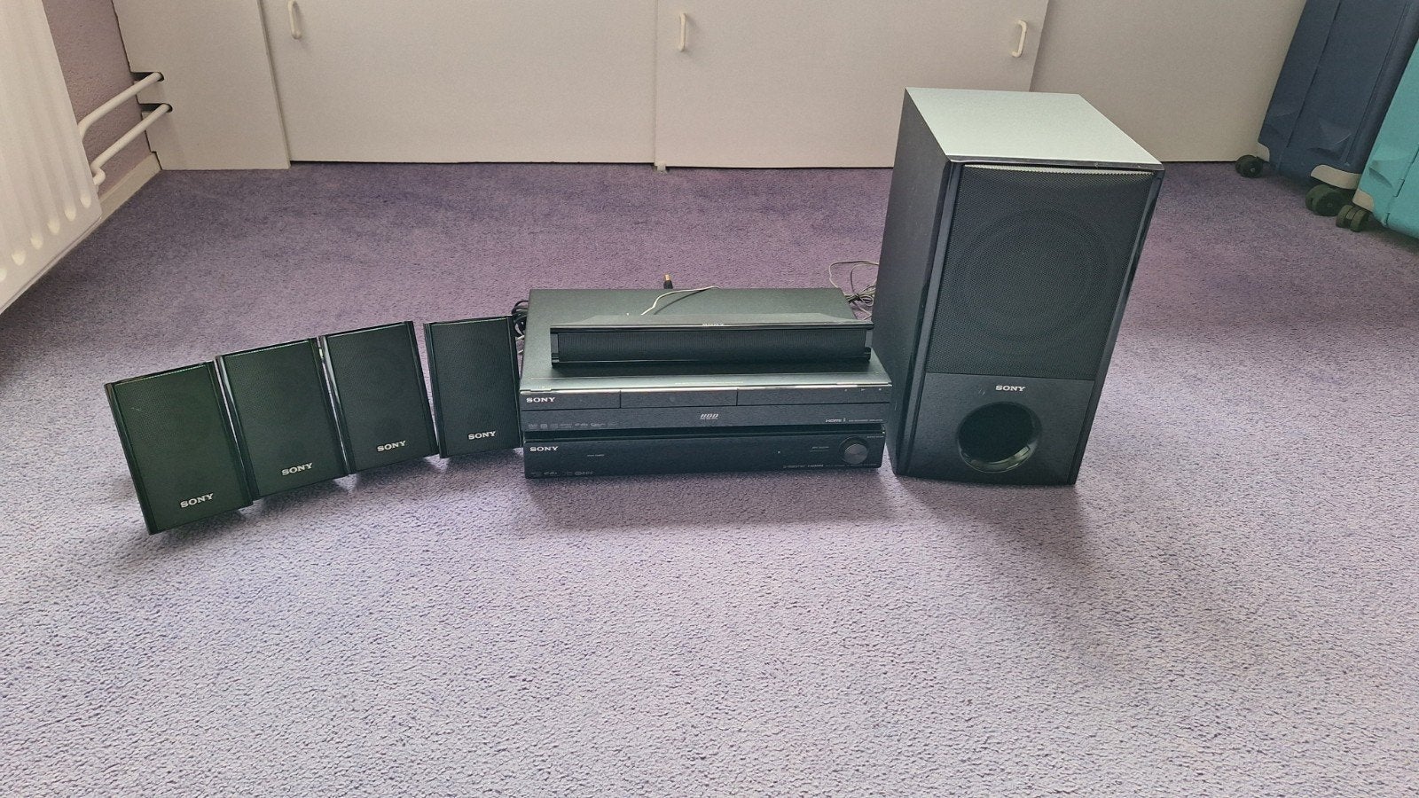 Sony Home Cinema Set met DVD Recorder en Harddisk, Audio, Tv en Foto, 70 watt of meer, Ophalen of Verzenden, Sony, Dvd-speler