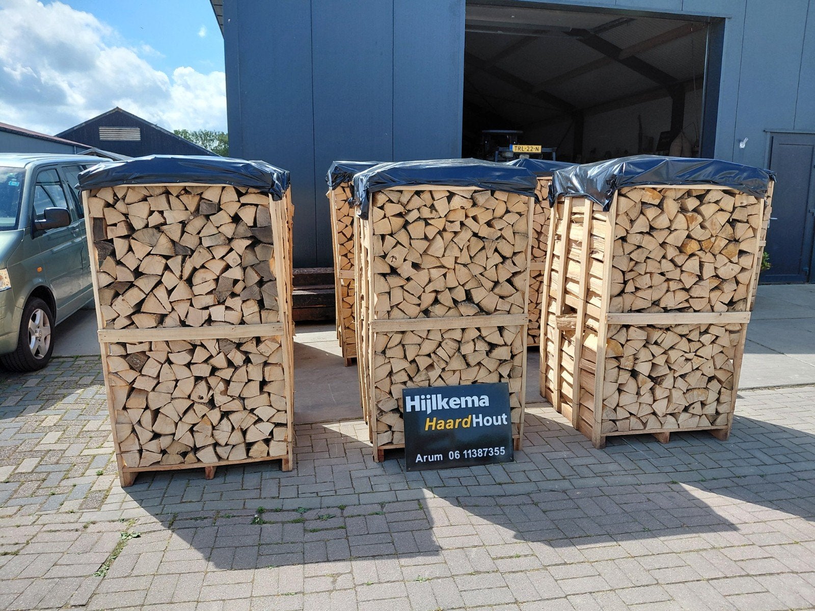 Haardhout te koop., Minder dan 3 m³, Ophalen