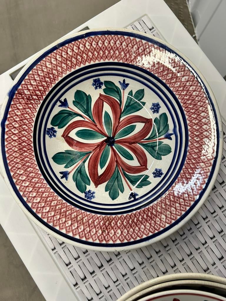 Boerenbont rijstschaal 30cm, decor 241A Societe Ceramique, Ophalen of Verzenden