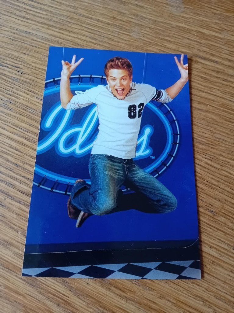 Jim Bakkum Idols kaart 4, Ophalen of Verzenden, Zo goed als nieuw, Foto of Kaart