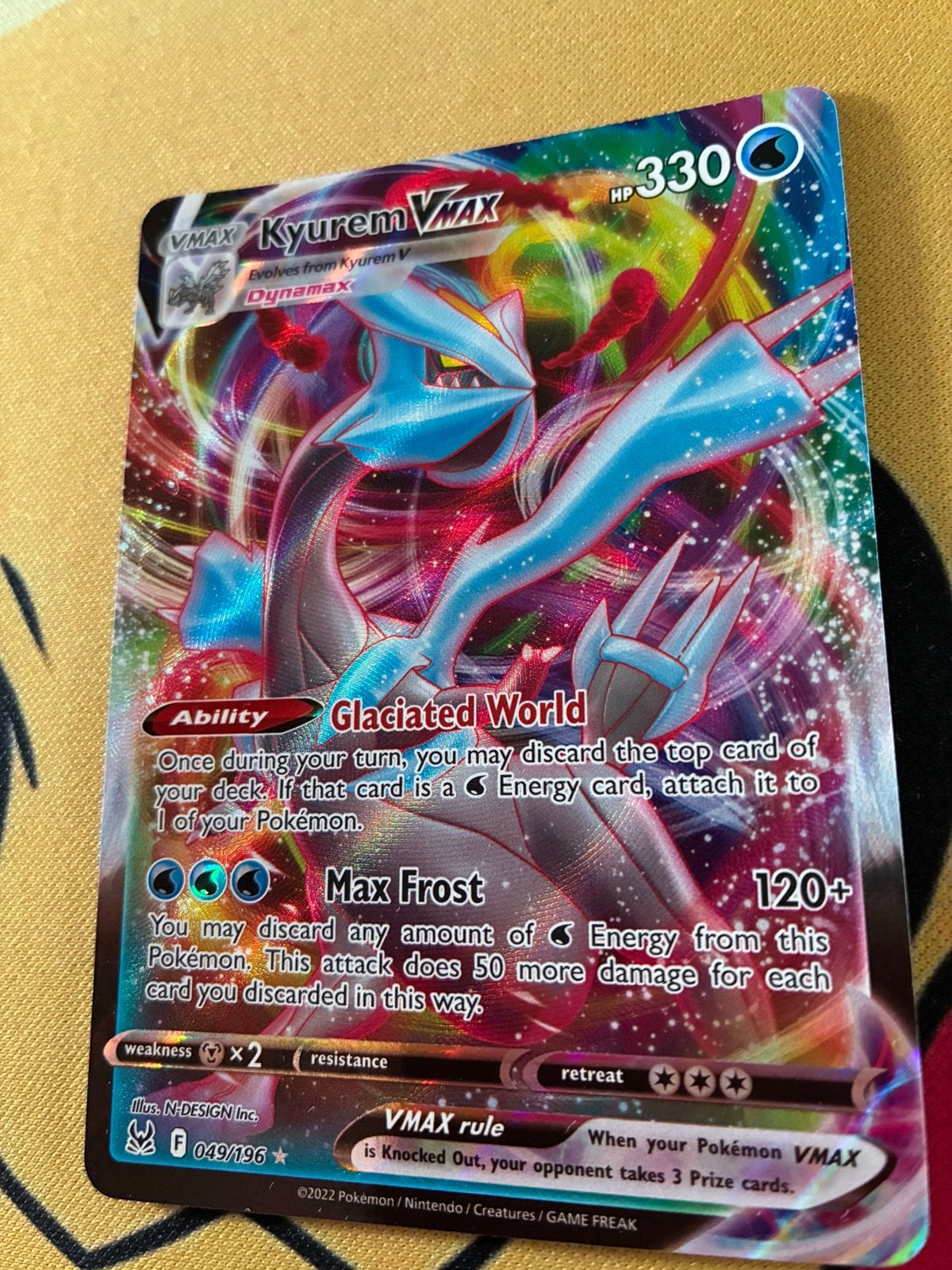 Kyurem VMAX 049/196 – Lost Origin – Near Mint, Ophalen of Verzenden, Zo goed als nieuw