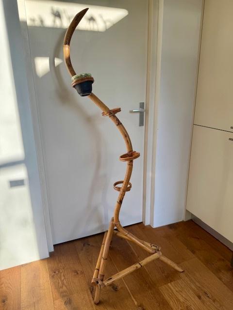 Plantenstandaard bamboe, vintage, jaren ´60, Ophalen, Huis en Inrichting