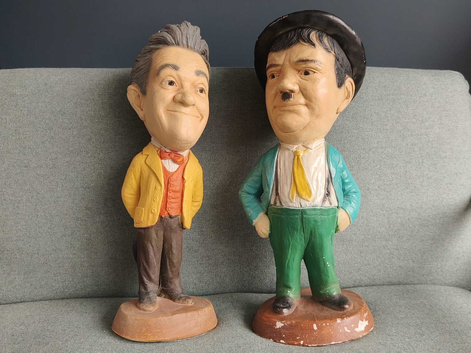 Stan en Ollie beeldjes - De Dikke en de Dunne collectors ite, Verzamelen, Ophalen, Gebruikt, Mens