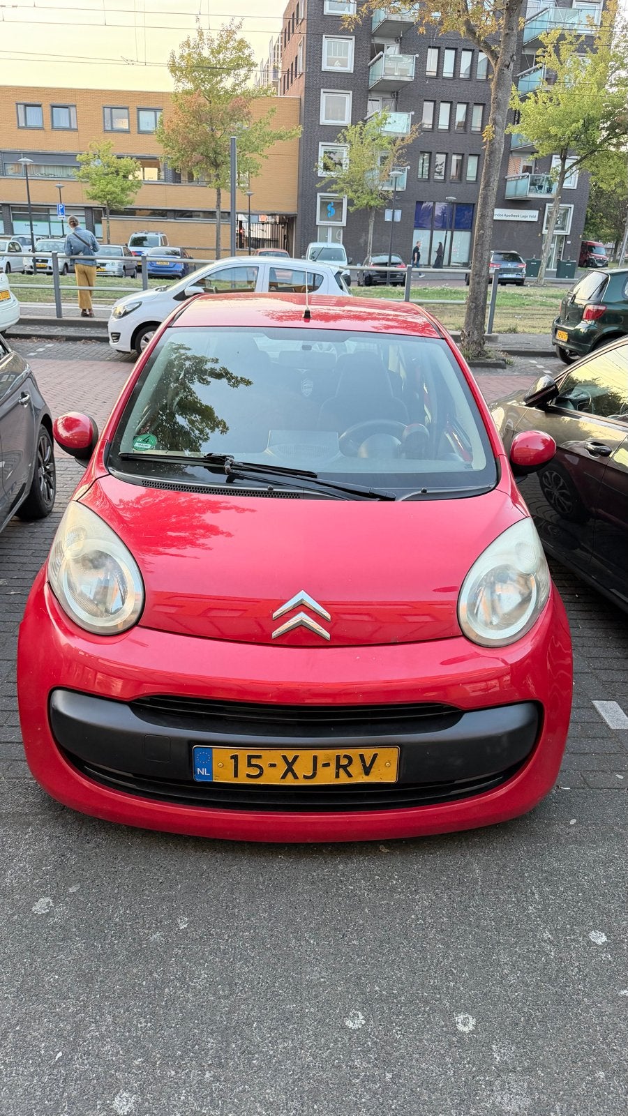Citroën C1 1.0 5-DRS 2007 Rood, Auto's, Voorwielaandrijving, 4 stoelen, C1, 68 pk