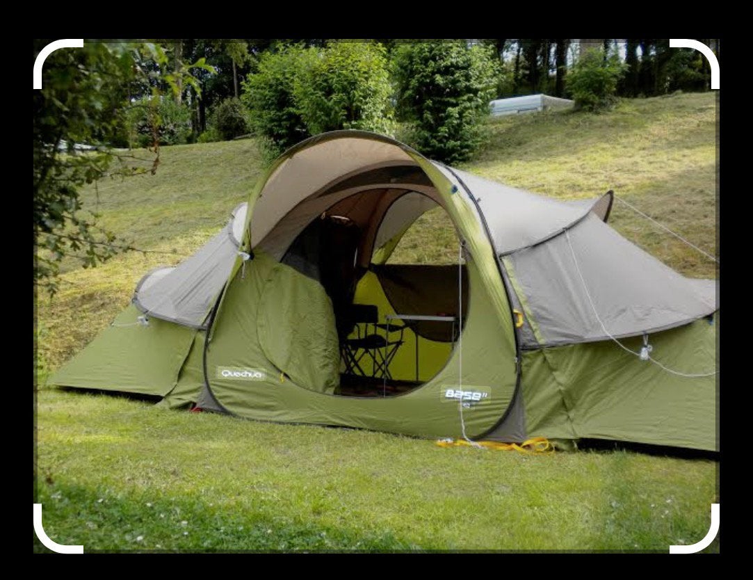 Quechua Base seconds 4.2, Caravans en Kamperen, Tenten, Ophalen, Zo goed als nieuw, Tot en met 4