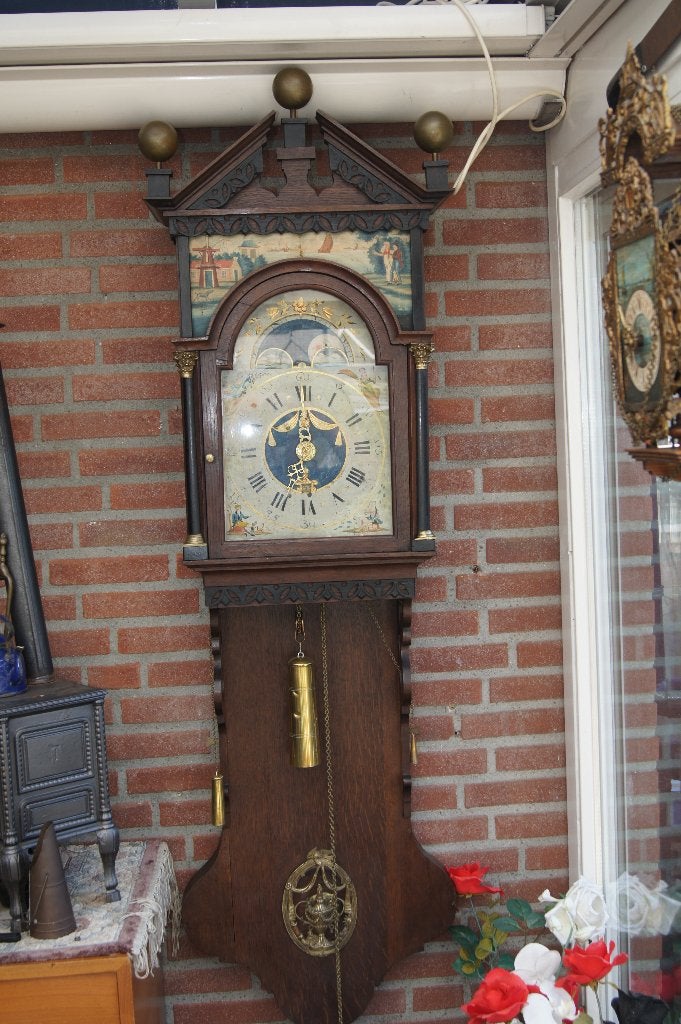Friese staartklok ( Dubbelkapper, Antiek en Kunst, Antiek | Klokken, Ophalen of Verzenden