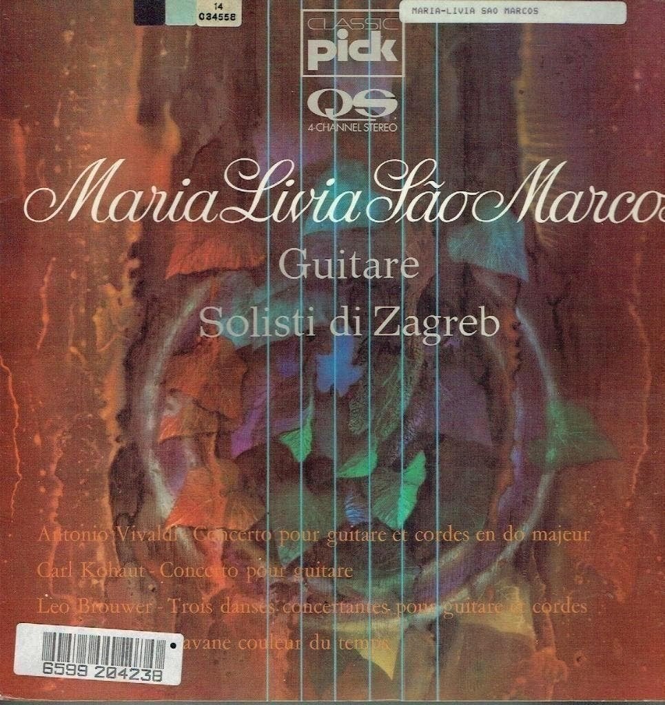 Maria Livia Sao Marcos-Guitare-Solisti Zagreb Quadraphonic, Kamermuziek, Verzenden, Zo goed als nieuw, 12 inch