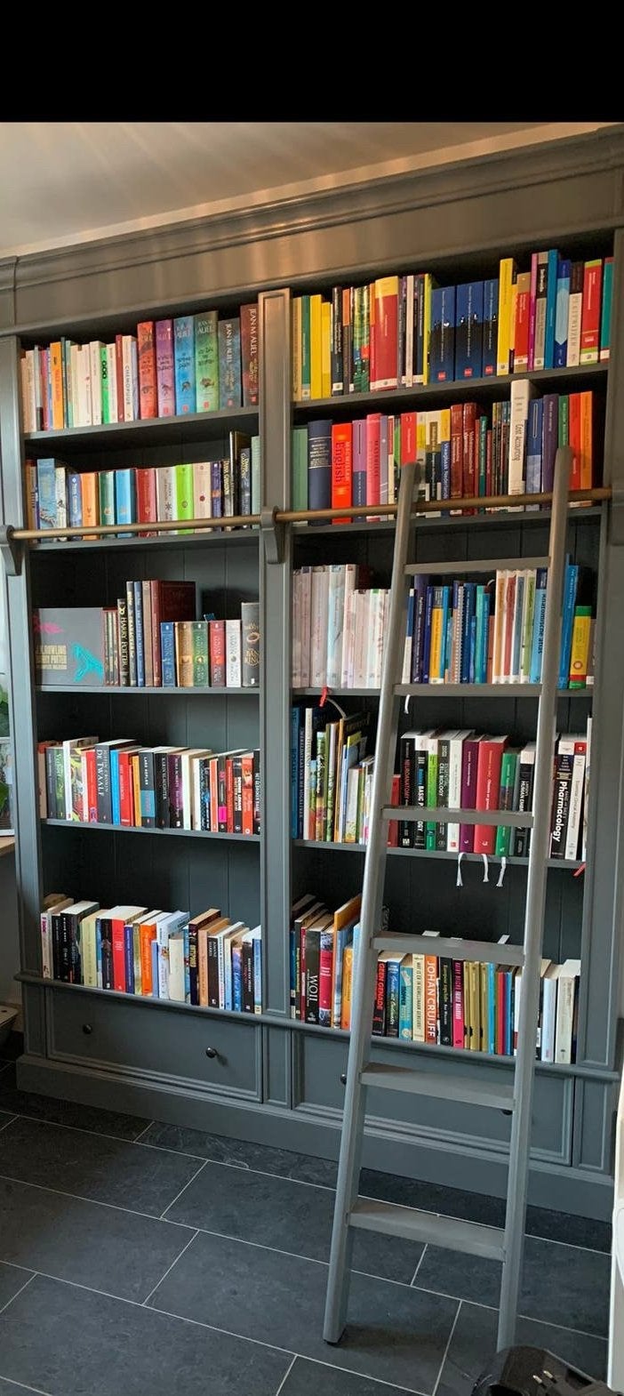 Boekenkast Brighton Library - 171x43x240H cm - demontabel, Ophalen, Met plank(en), 200 cm of meer, Zo goed als nieuw