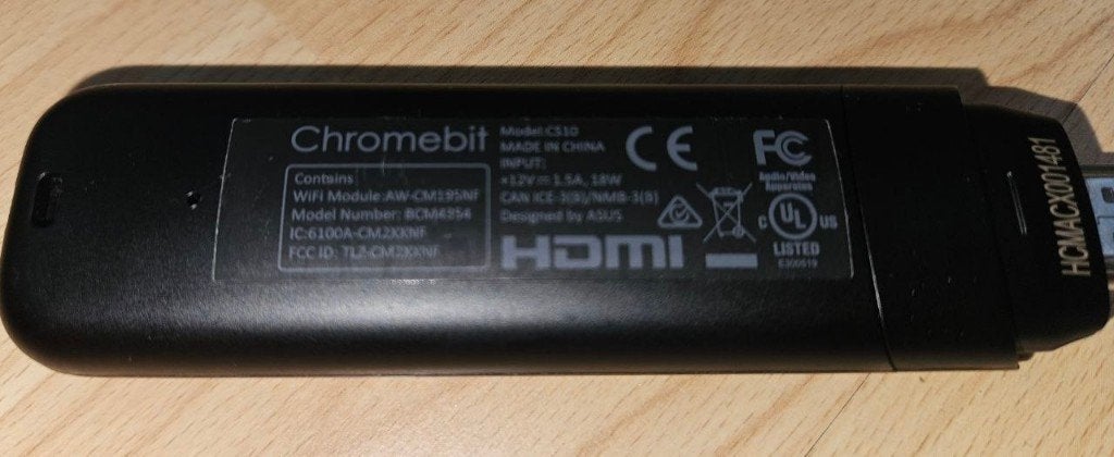 ASUS Chromebit CS10 met adapter, Gebruikt, Minder dan 4 GB, Ophalen of Verzenden, SSD