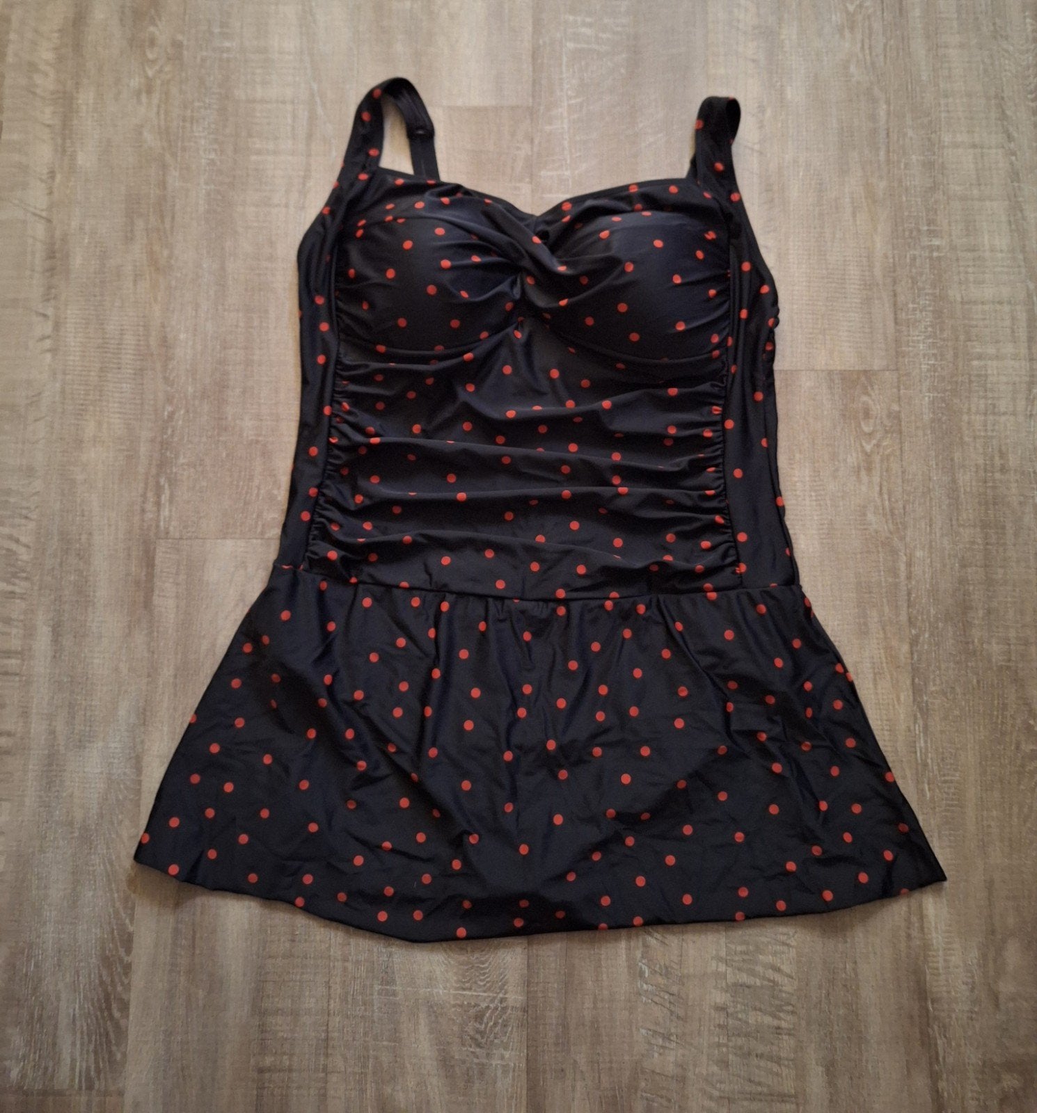 Nieuw BEACHWAVE badpakjurk met stippen, polkadots maat 56, Ophalen of Verzenden, Nieuw, Zwart, Badpak