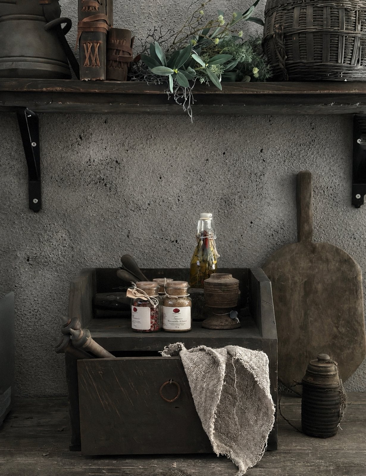 Oldfarm koffie display met lade Aura Peeperkorn, Ophalen of Verzenden