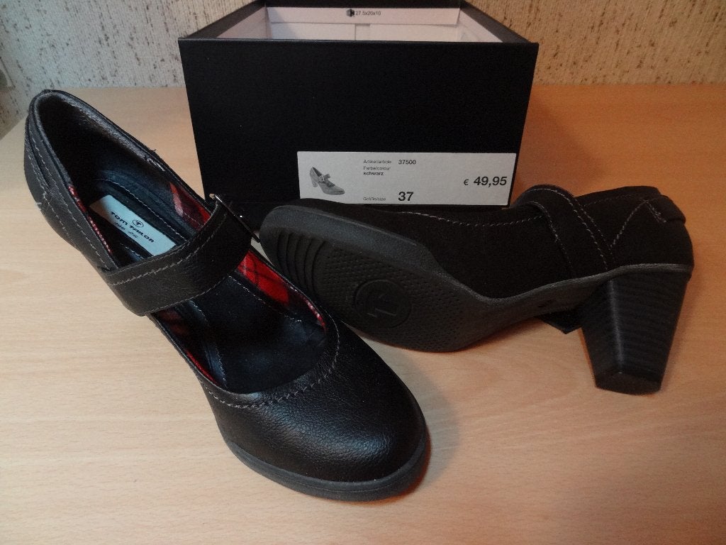 tom tailor schoen, zwart, maat 37, Schoenen met lage hakken, Zwart, Zo goed als nieuw, Tom Tailor