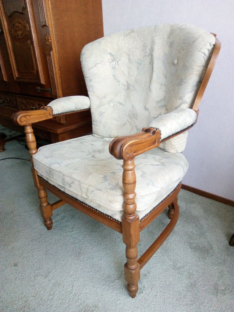 Woonkamer fauteuil, Ophalen, Gebruikt, Minder dan 75 cm, Stof