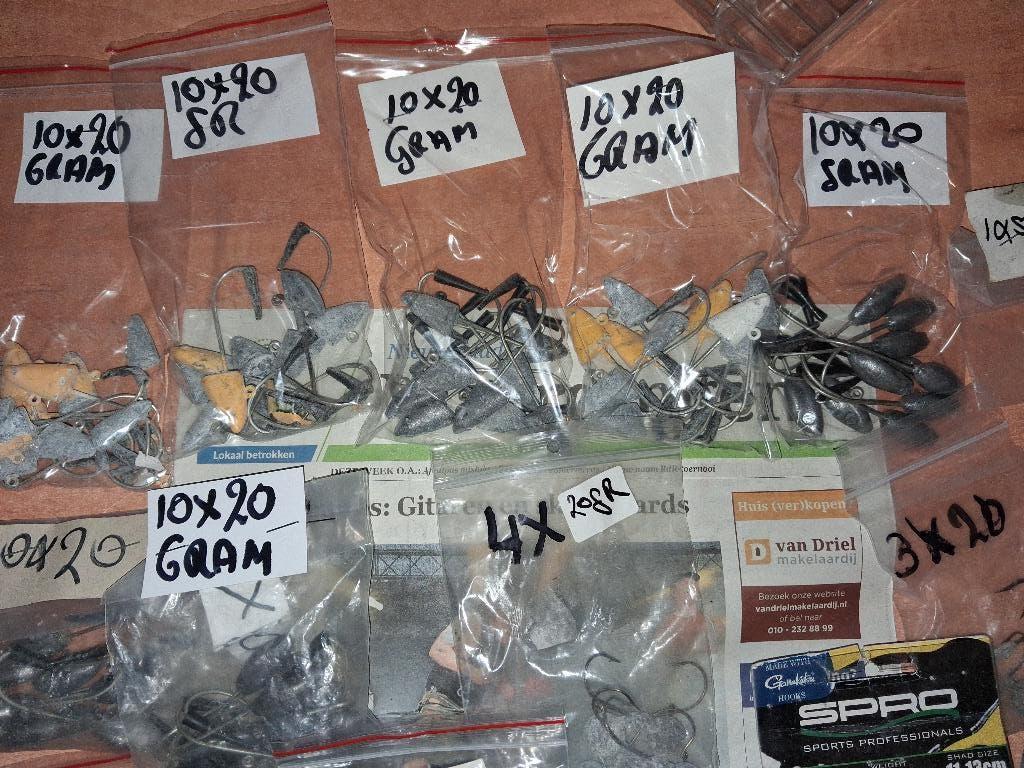 PARTIJ DIV LOOD KOPPEN €0,35 p,stk, Ophalen of Verzenden, Zo goed als nieuw, Dobber of Lood