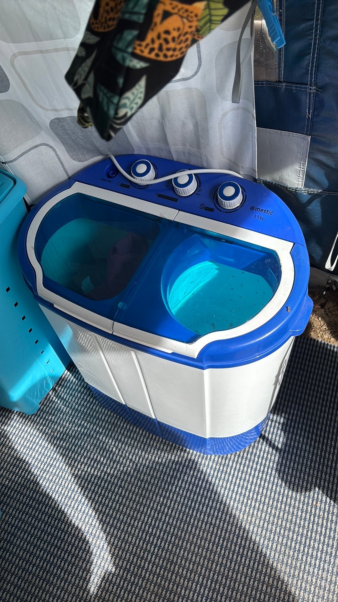 Campingwasmachine, Ophalen of Verzenden, Zo goed als nieuw