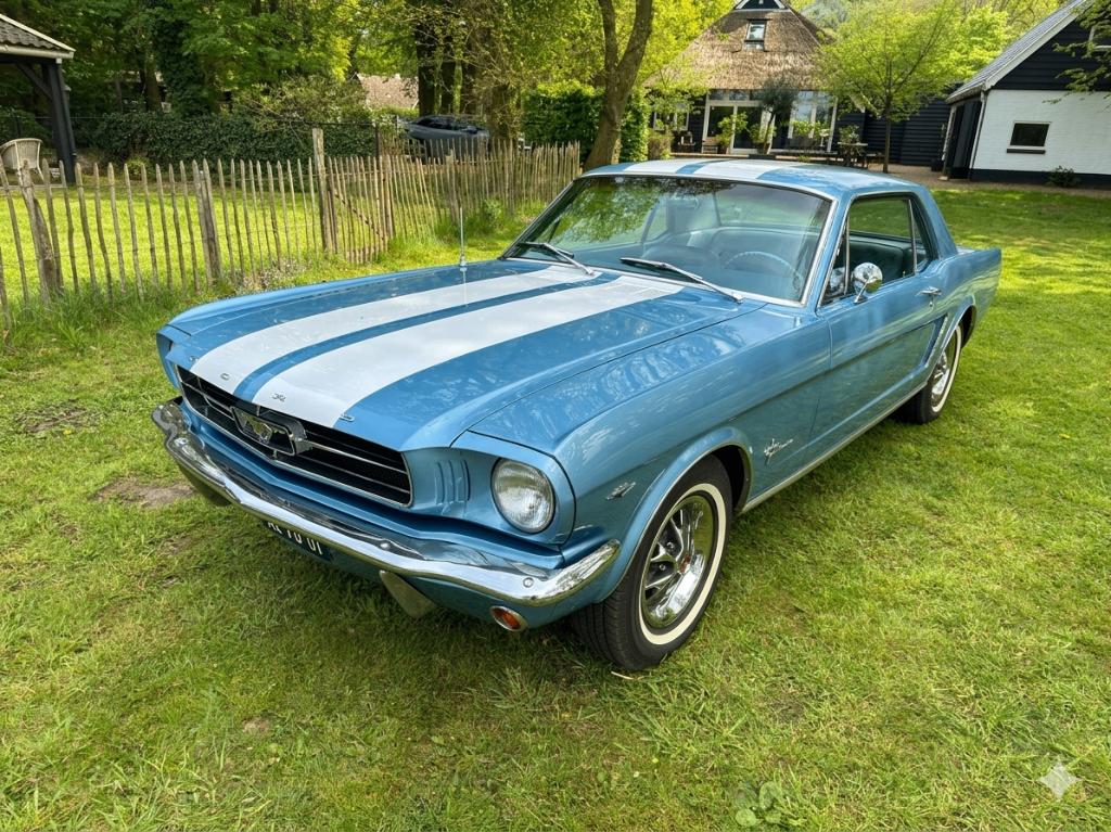 Ford Mustang coupé 1965 V8, Auto's, Automaat, Achterwielaandrijving, 8 cilinders, Blauw