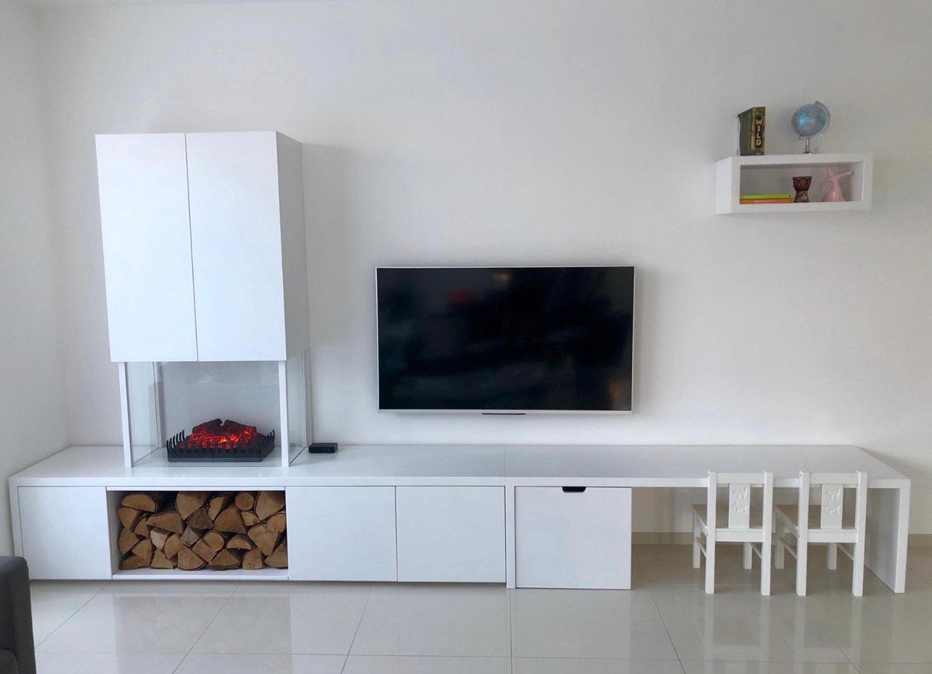 Tv meubel wandmeubel, Huis en Inrichting, Kasten | Televisiemeubels, Ophalen, Zo goed als nieuw, 25 tot 50 cm, Minder dan 100 cm