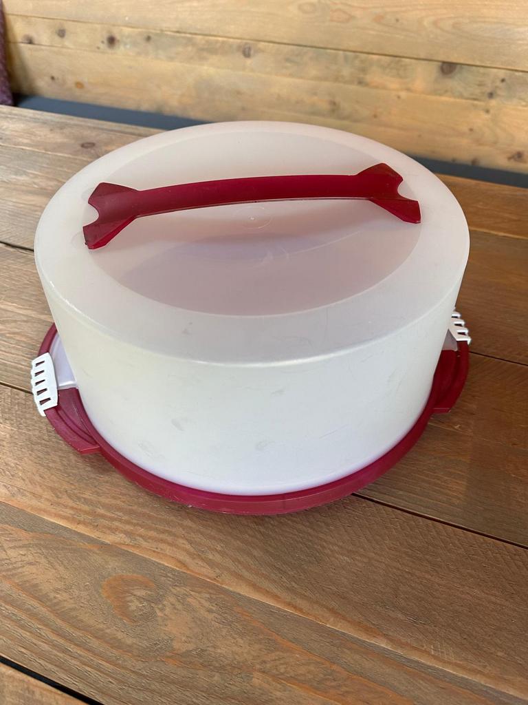 Hoge bewaardoos voor taarten., Huis en Inrichting, Keuken | Tupperware, Ophalen, Zo goed als nieuw, Overige typen