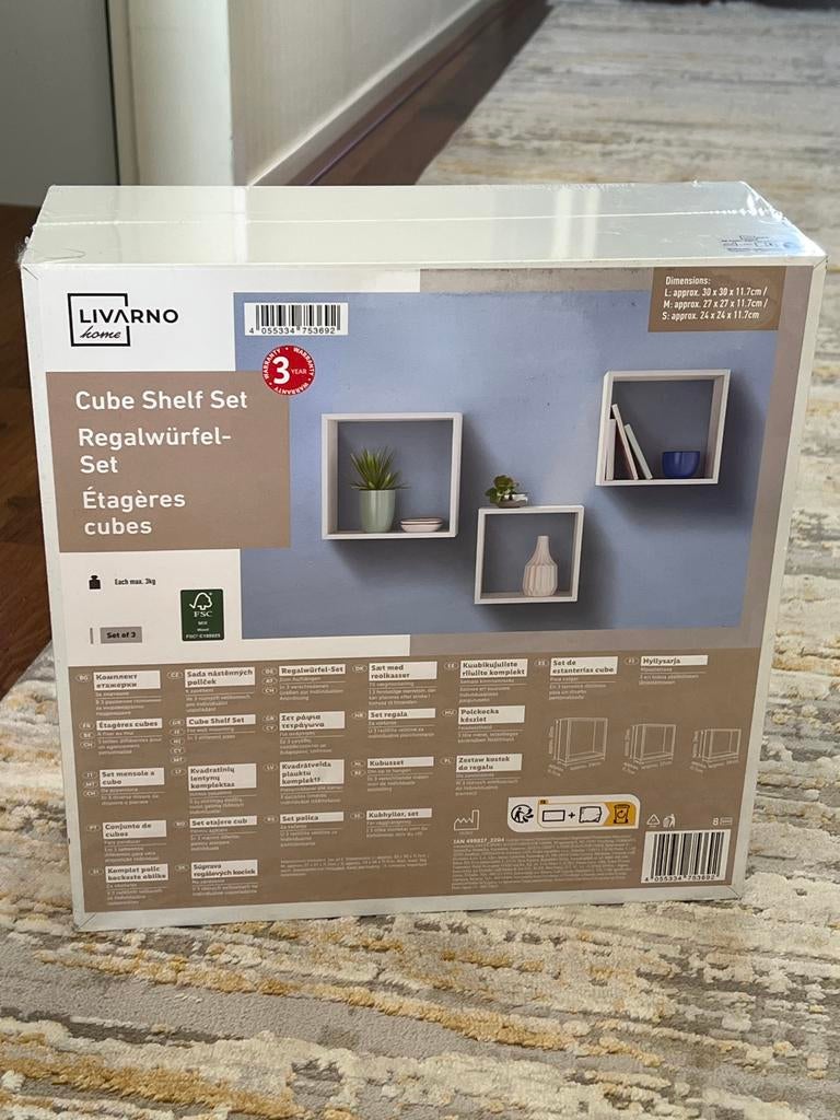 LIVARNO home Kubus Planken Set - Nieuw in doos, Ophalen, Nieuw