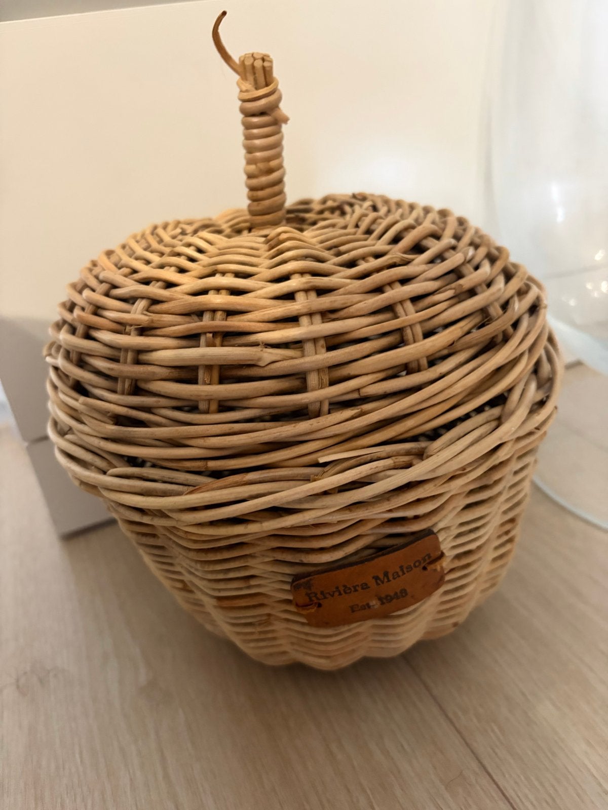 Riviera Maison rieten pompoen decoratie, Beige, Ophalen of Verzenden, Natuurlijk materiaal, Landelijk