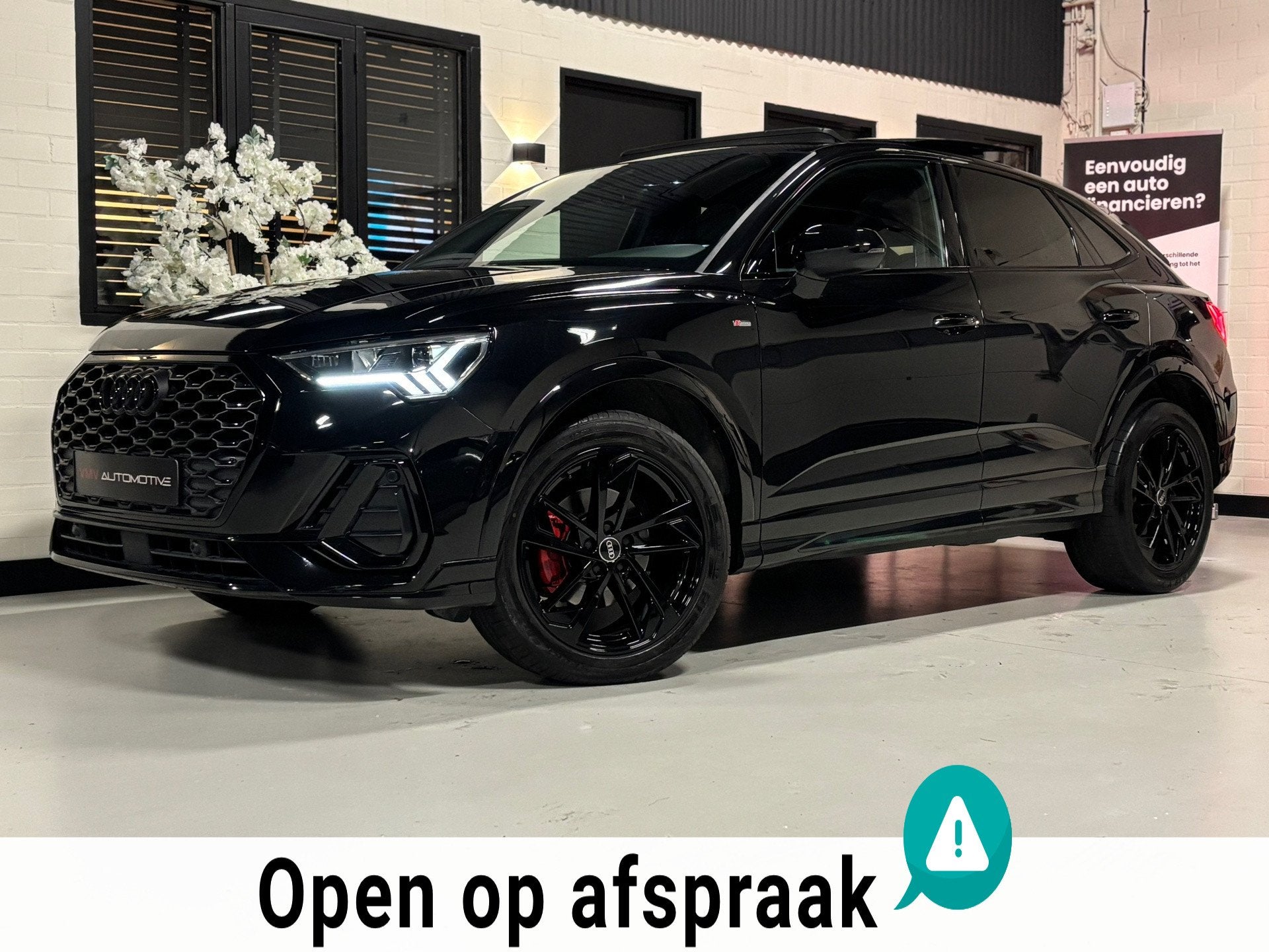 Audi Q3 Sportback 35 TFSI 3x S-line |Pano|leder|sfeerverlich, Auto's, 15 km/l, Zwart, 4 cilinders, 150 pk