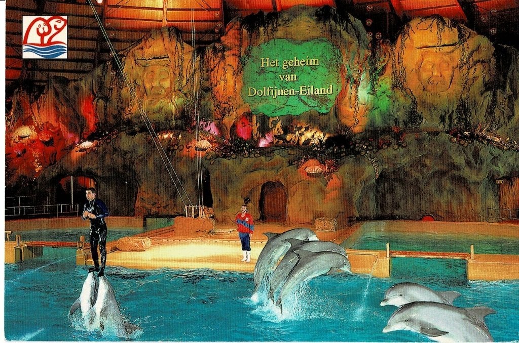 Harderwijk, Dolfinarium, Ophalen of Verzenden, 1960 tot 1980, Gelopen, Gelderland