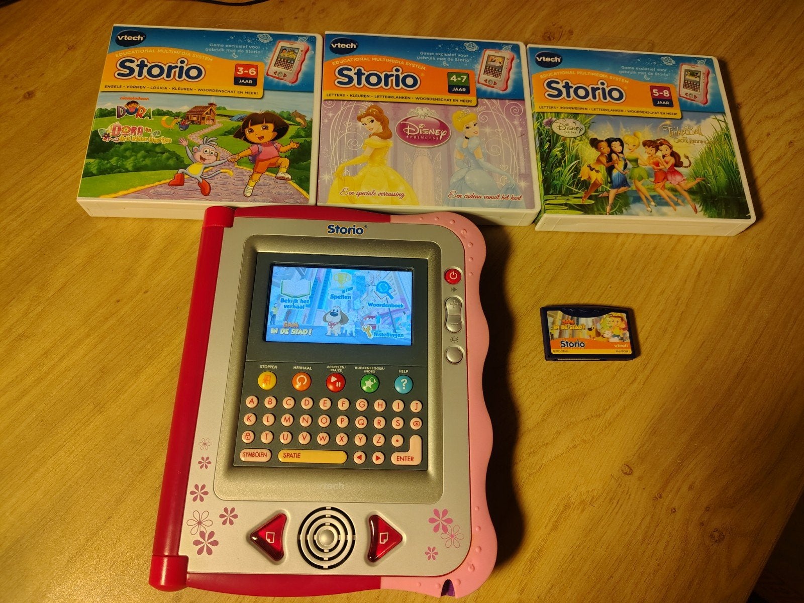 Vtech Storio met 5 spellen, Avontuur en Actie, 1 speler, Ophalen of Verzenden, Zo goed als nieuw