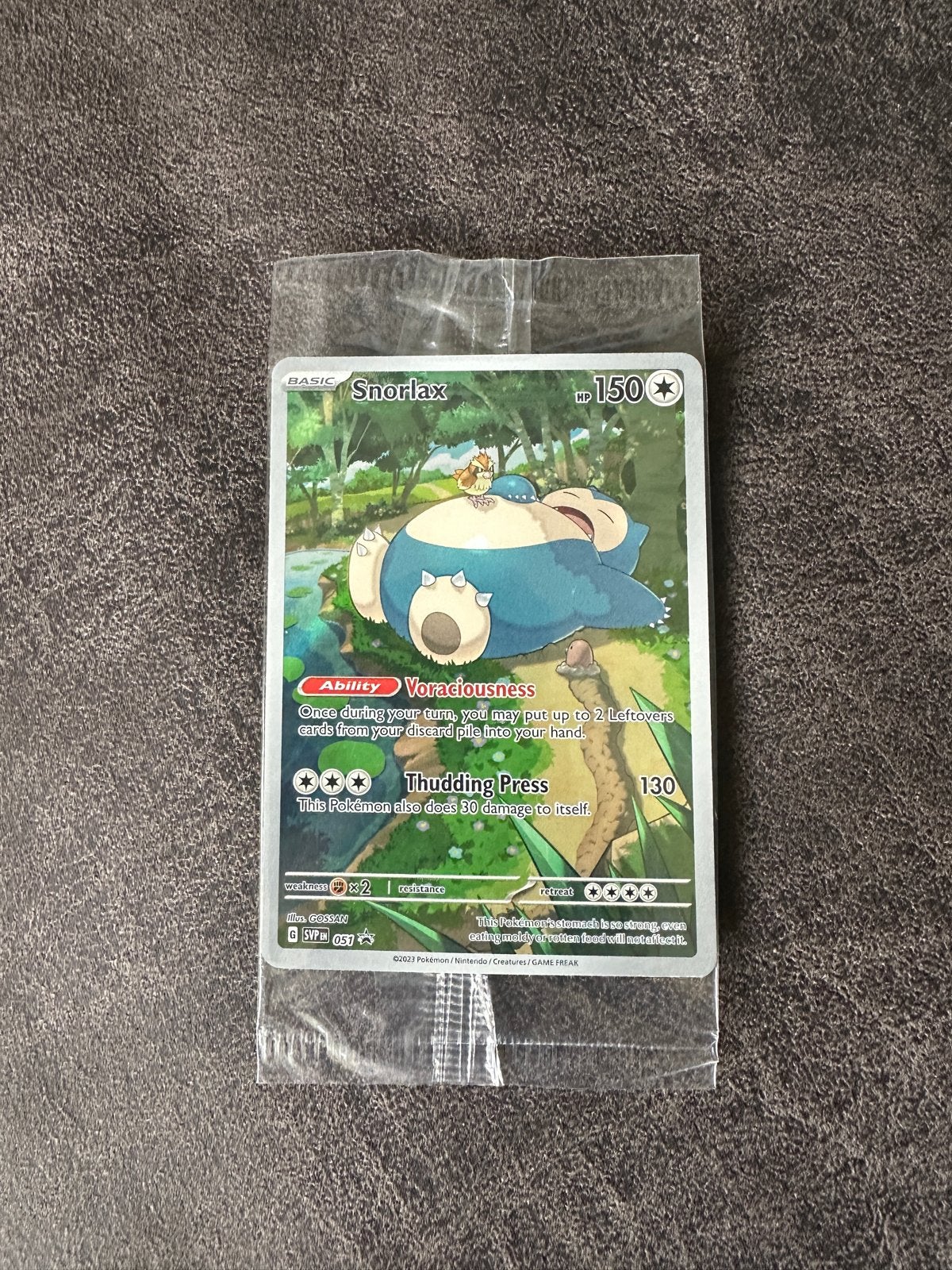 Pokémon Snorlax Kaart 151 promo, Ophalen of Verzenden, Nieuw, Losse kaart