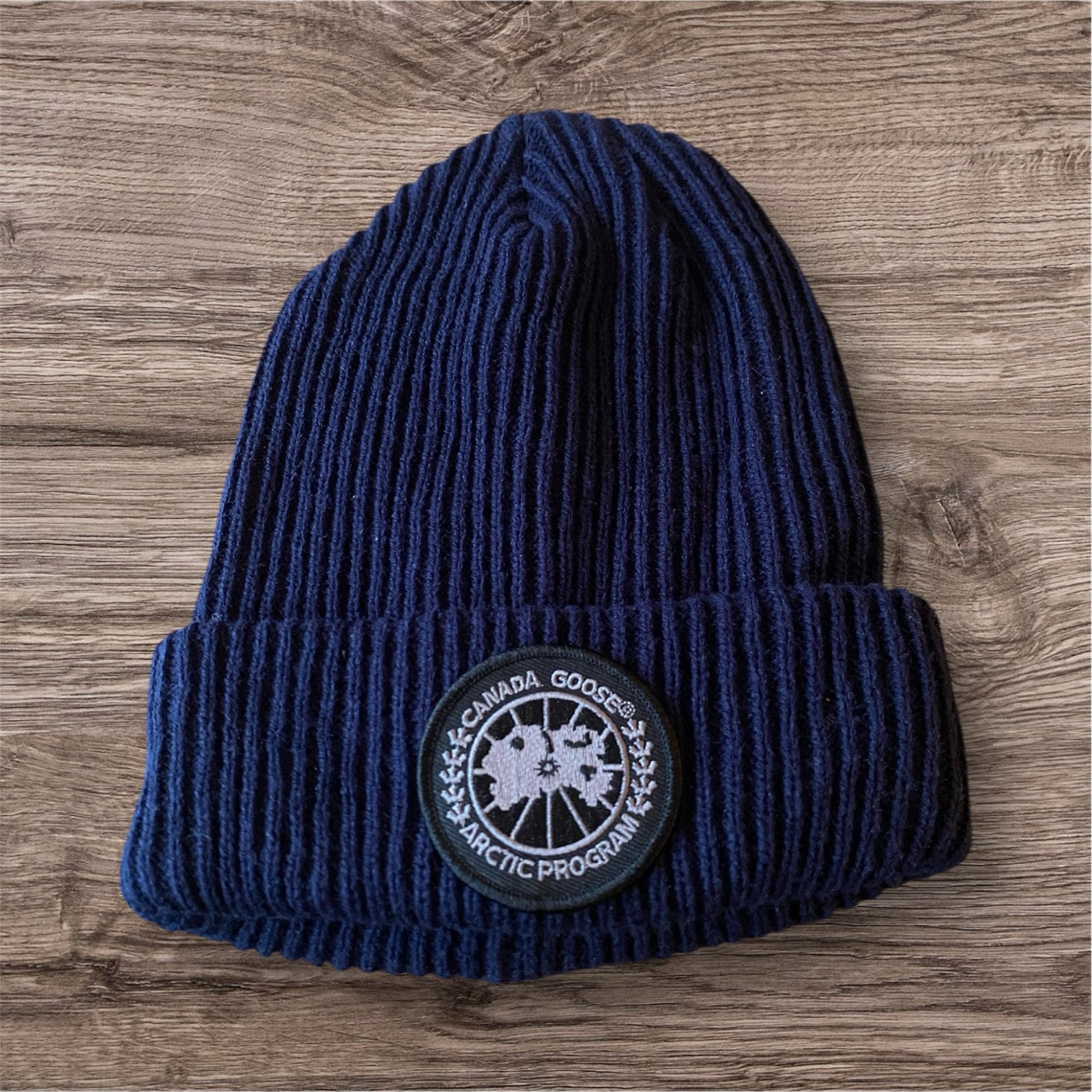 Canada Goose Muts - Donkerblauw, Ophalen of Verzenden, Zo goed als nieuw, Overige maten, Muts