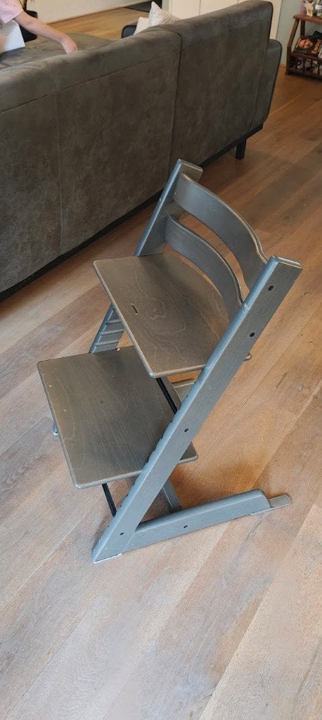 Stokke tripp trapp Storm Grey, Ophalen, Gebruikt, Meegroeistoel, Aanschuifbaar