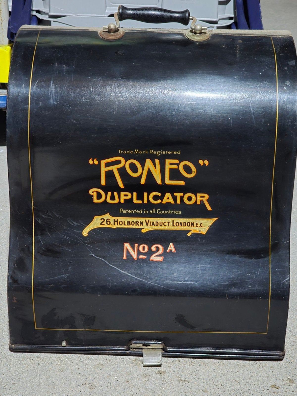 Zeldzame Antieke Roneo Duplicator No. 2A stencilmachine €129, Ophalen of Verzenden