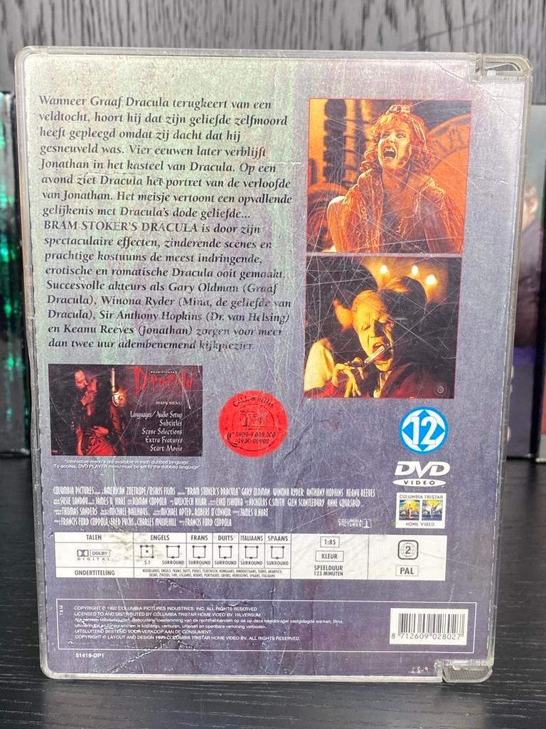 Bram Stoker’s Dracula DVD – Jewel Case – Compleet, Vanaf 16 jaar, Ophalen of Verzenden, Zo goed als nieuw, Vampiers of Zombies