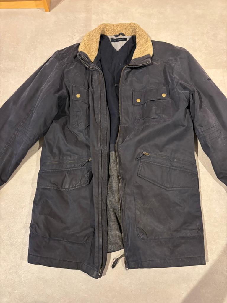 Tommy Hilfiger winterjas - maat XL, Kleding | Heren, Jassen | Winter, Ophalen of Verzenden, Gedragen, Maat 56/58 (XL), Blauw