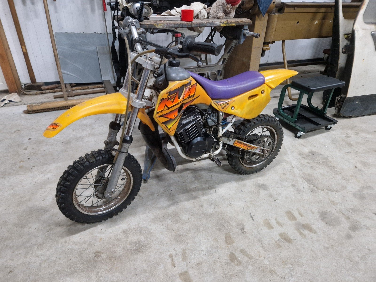 KTM SXR 50cc Kindercrosser Jaren '90 - Snel en Robuust, Ophalen, Gebruikt, KTM, 50 cc