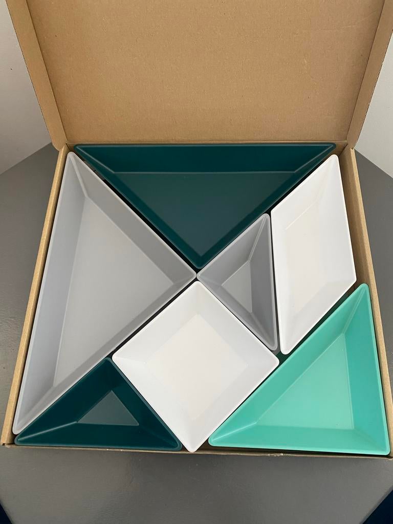 Tangram Ready Tappas Schaaltjes - Koziol Design, Overige materialen, Nieuw, Ophalen of Verzenden, Schaal of Schalen
