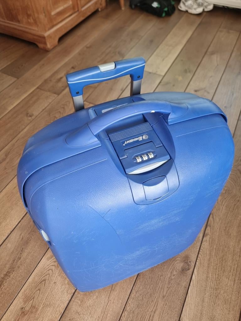 Eminent harde koffer met cijferslot en 4 wielen, Gebruikt, Hard kunststof, 45 tot 55 cm, Ophalen