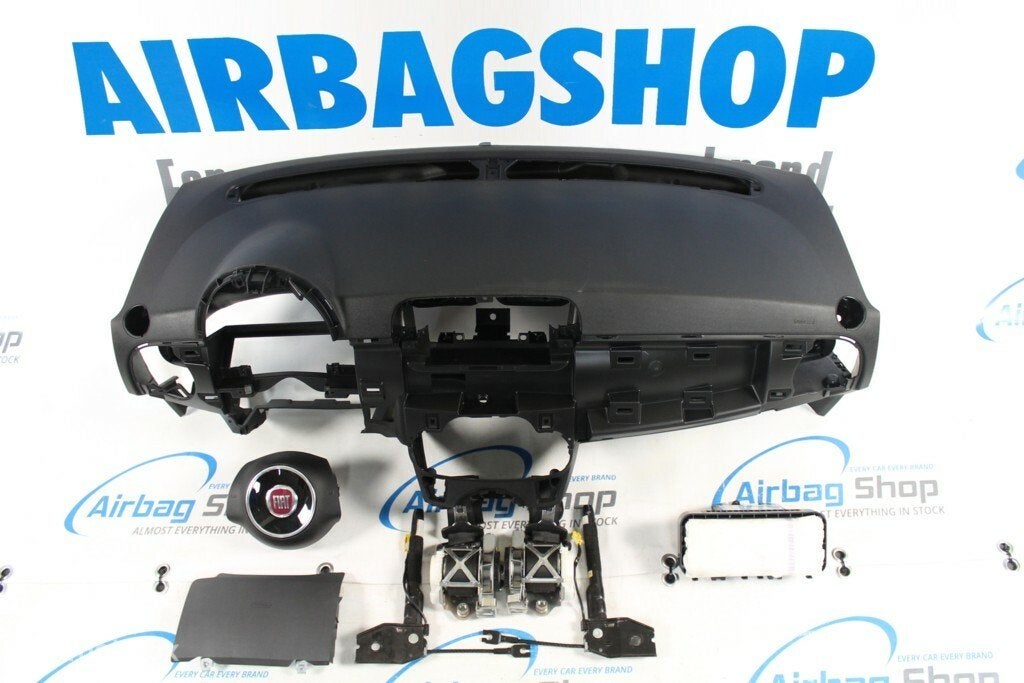 Airbag set - Dashboard zwart Fiat 500 (2007-2016)