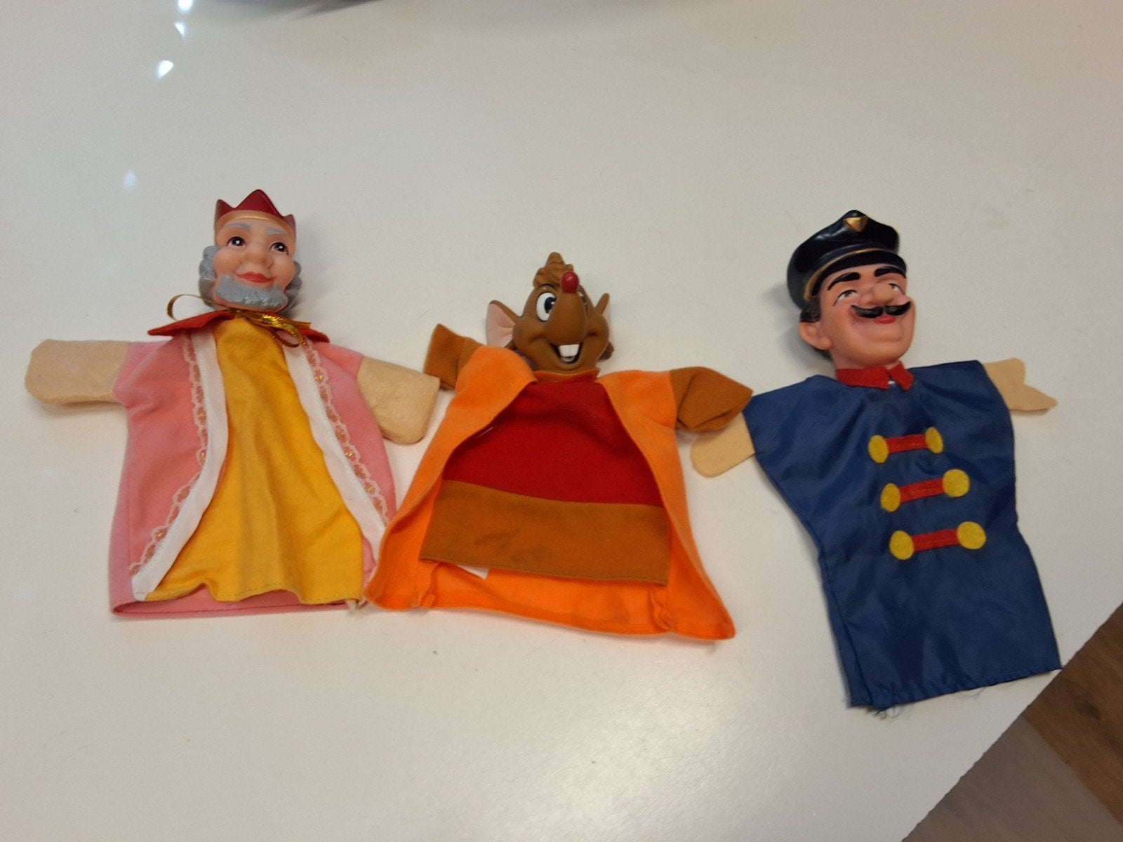 3 Vintage Poppenkastpoppen met Rubberen Hoofd, Ophalen of Verzenden