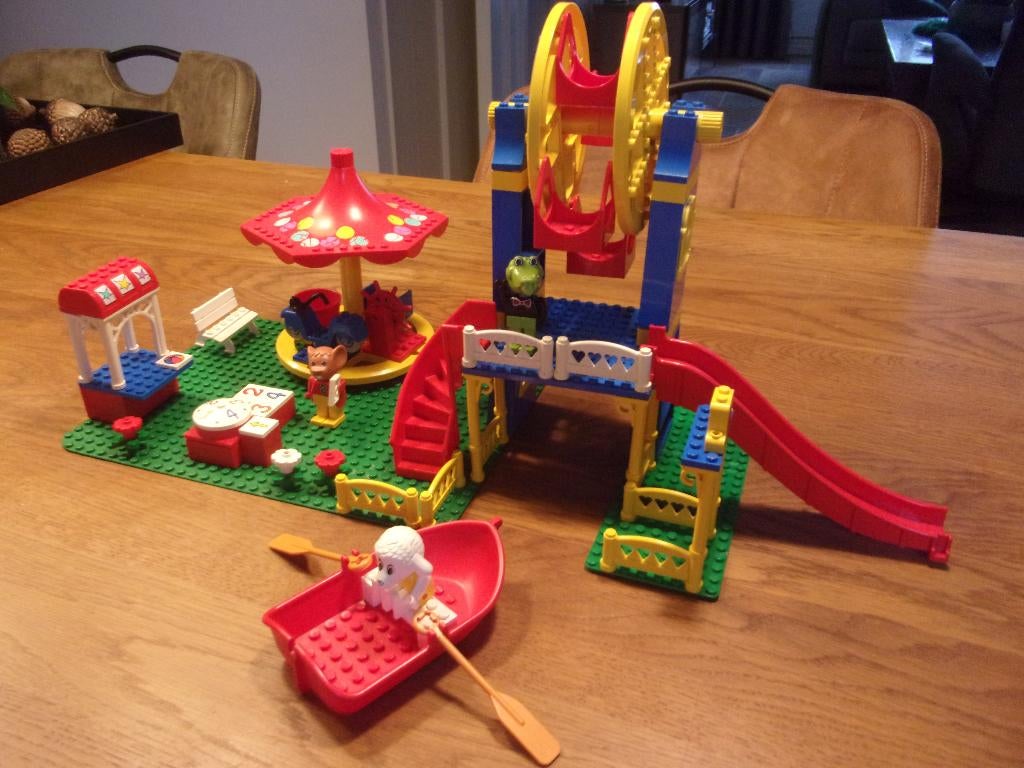 Lego Fabuland 3683-1 Amusement Park uit 1988, Inclusief minifiguren, Gebruikt, Overige thema's, Lego