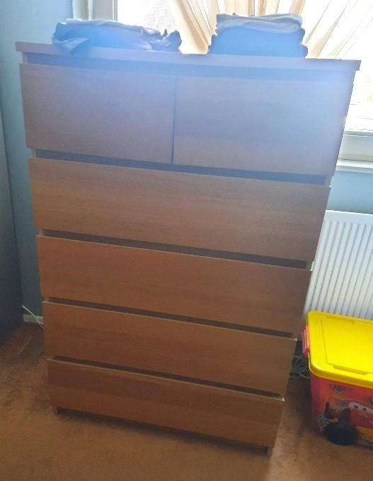 Ikea malm ladenkast Met 6 laden, Huis en Inrichting, Gebruikt, 3 of 4 laden, Minder dan 100 cm, 25 tot 50 cm