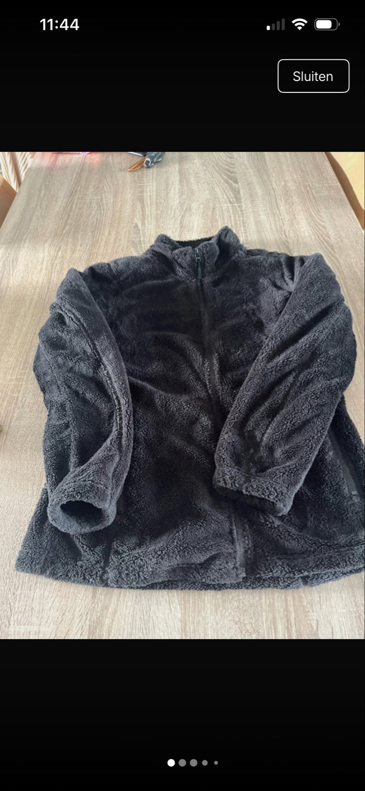 Optidee fleece vest zwart maat M, Kleding | Dames, Ophalen of Verzenden, Zo goed als nieuw, Maat 38/40 (M), Zwart