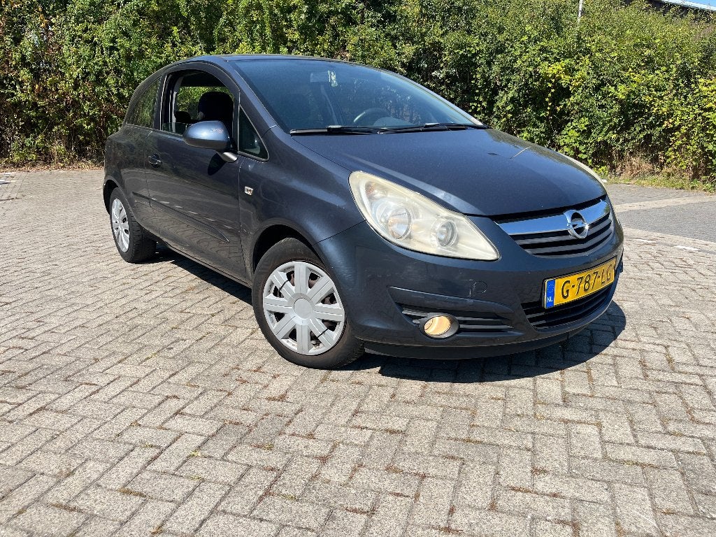 Opel Corsa 1.0 12V 3D 2007 Blauw, Auto's, Voorwielaandrijving, 40 €/maand, Blauw, Handgeschakeld