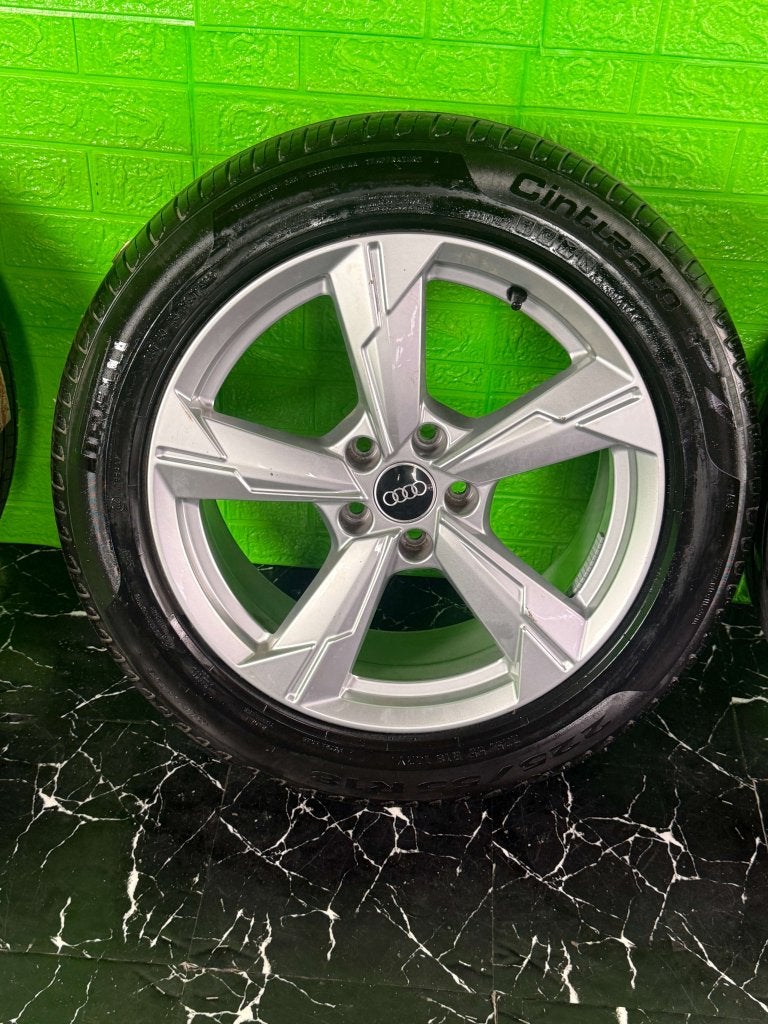 Originele Audi A6 S6 A7 S7 velgen 18" 5x112 zomerset 7mm!, Niet ingevuld, 18 inch, Gebruikt, Banden en Velgen