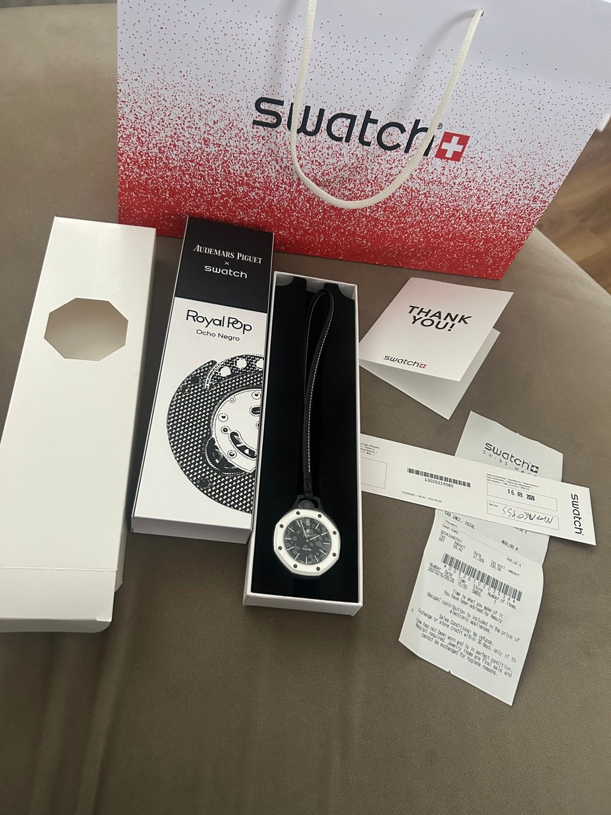 Swatch x Audemars Piguet Royal Pop Ocho Negro, Ophalen, Nieuw